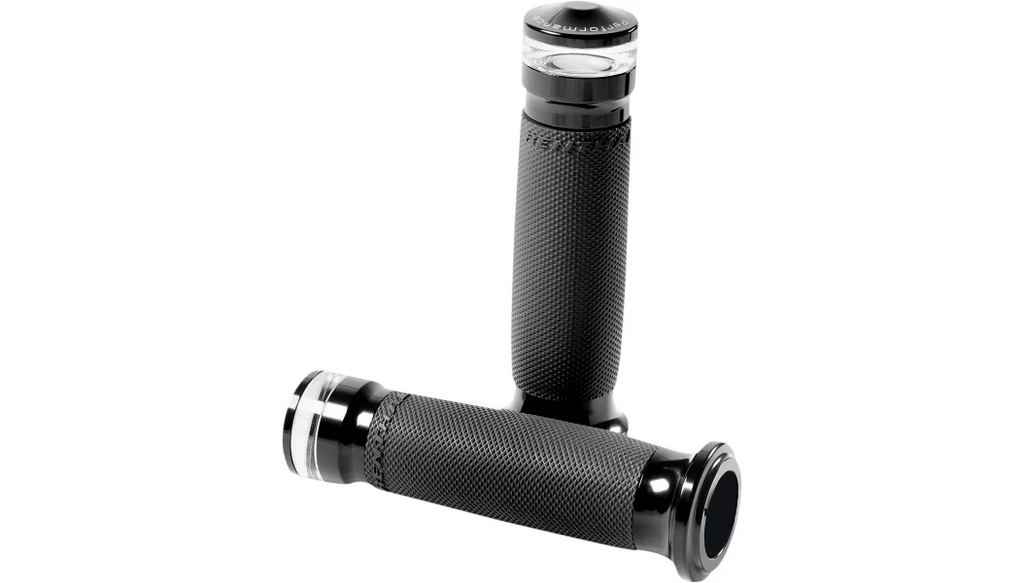 PM Vision Series Black Flashing LED Turn Signal Grips