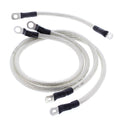 All Balls Racing 80-81 Harley FLH Electra Glide Battery Cable Kit Clear 79-3007