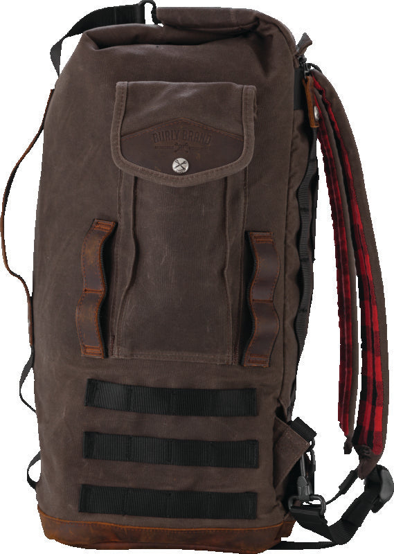 Burly Brand Sissy Bar Backpack Dark Oak B15-1013D