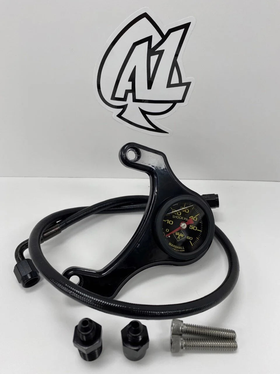 A1 M8 Black on Black Oil Pressure Gauge