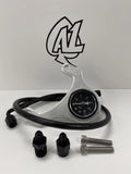 A1 Cycles M8 raw mount carbon fiber gauge oil pressure gauge kit