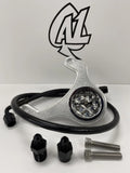 A1 Cycles M8 raw mount engine turned gauge oil pressure gauge kit