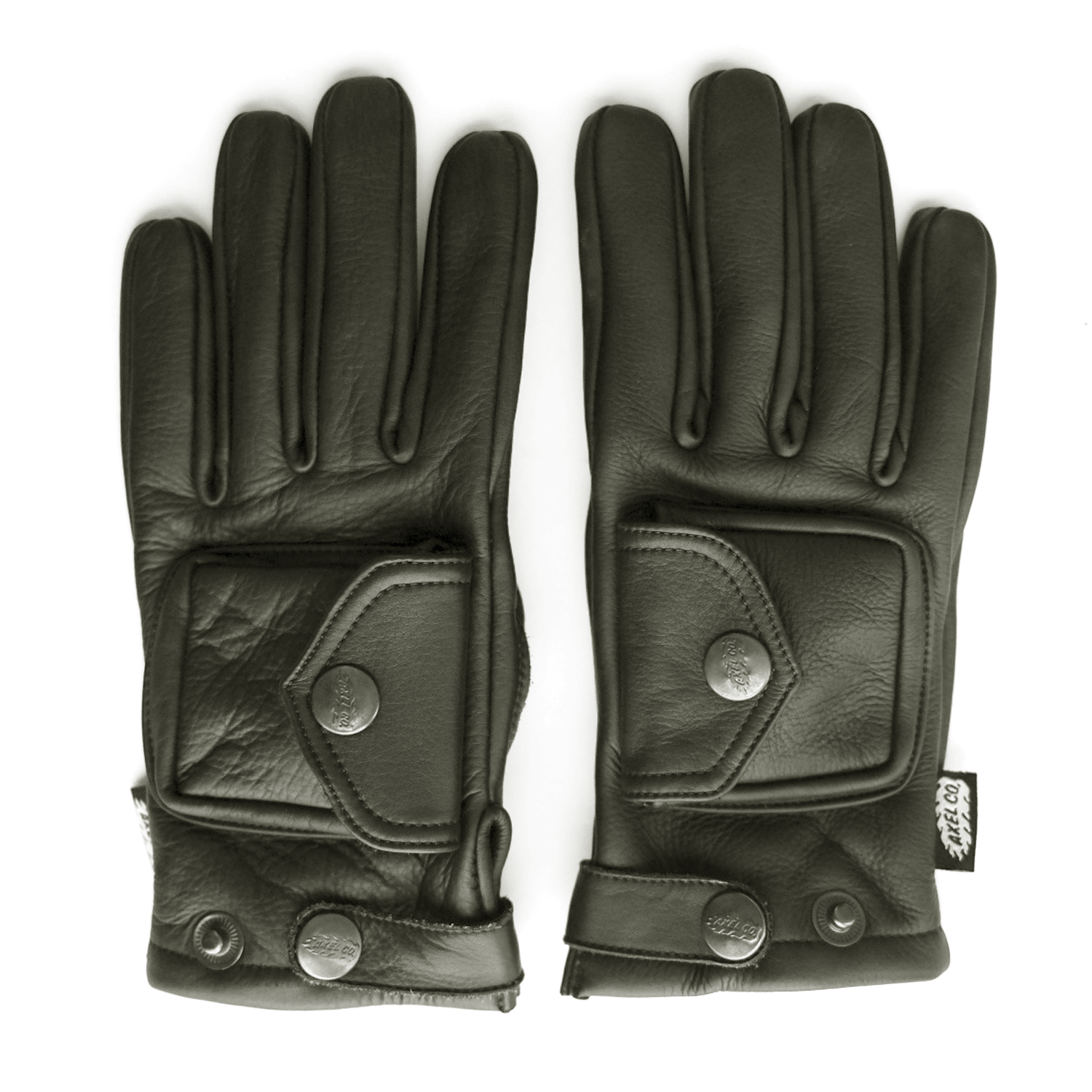 Pocket Leather Motorcycle Gloves