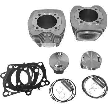 98″ Twin Cam Bolt-On Big Bore Kit w/Flat-Top Pistons – Natural