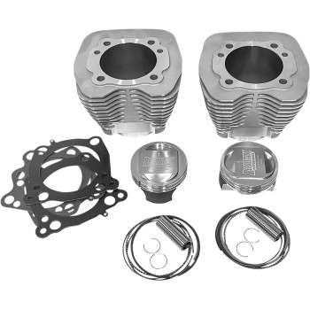 98″ Twin Cam Bolt-On Big Bore Kit w/Dome Pistons – Natural