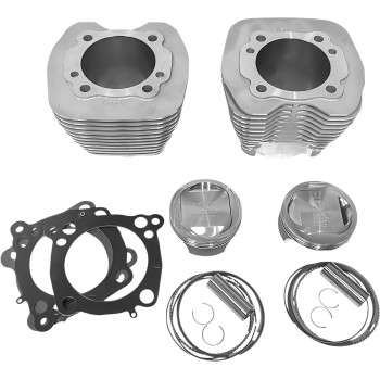 107″ Twin Cam Bolt-On Big Bore Kit w/Dome Pistons – Natural