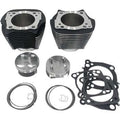 124″ Milwaukee 8 Bolt-On Big Bore Kit w/Flat-Top Pistons – Black Highlight