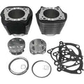 128″ Milwaukee 8 Bolt-On Big Bore Kit w/Flat-Top Pistons – Black Highlight