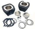 98″ Twin Cam Bolt-On Big Bore Kit w/Dome Pistons – All Black