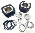 98″ Twin Cam Bolt-On Big Bore Kit w/Flat-Top Pistons – All Black