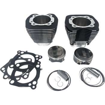 124″ Screamin’ Eagle 120R Twin Cam Bolt-On Big Bore Kit – Black Highlight