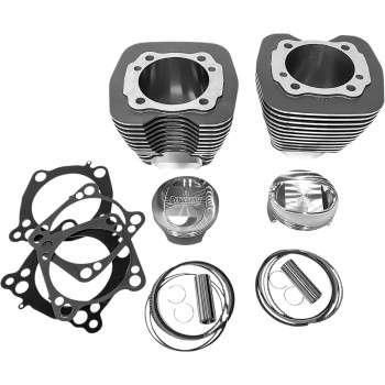 117″ Twin Cam Monster Big Bore Kit w/Dome Pistons – Granite