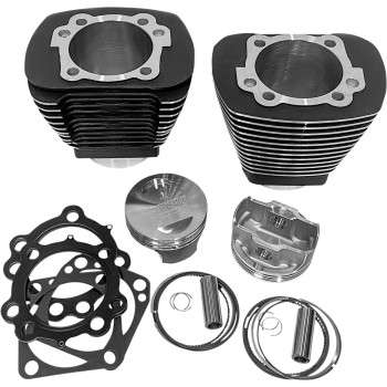 109″ Evolution Big Twin Monster Big Bore Kit – Black Highlight