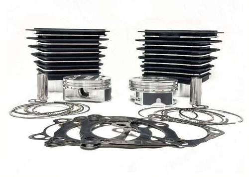128″ Milwaukee 8 Bolt-On Big Bore Kit w/Flat-Top Pistons – Stagger Cut