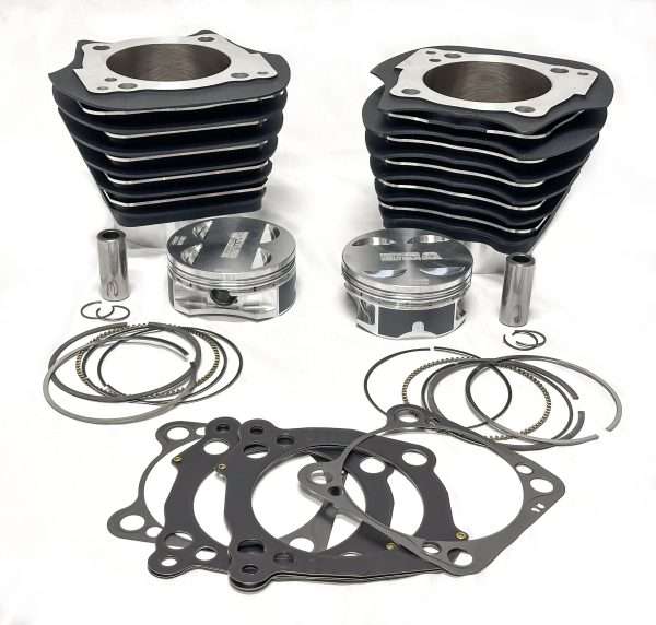 128″ Milwaukee 8 Bolt-On Big Bore Kit w/Flat-Top Pistons – Stagger Cut