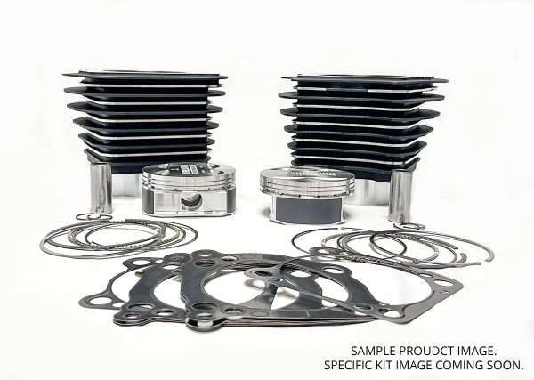 98″ Twin Cam Bolt-On Big Bore Kit w/Flat-Top Pistons – Stagger Cut
