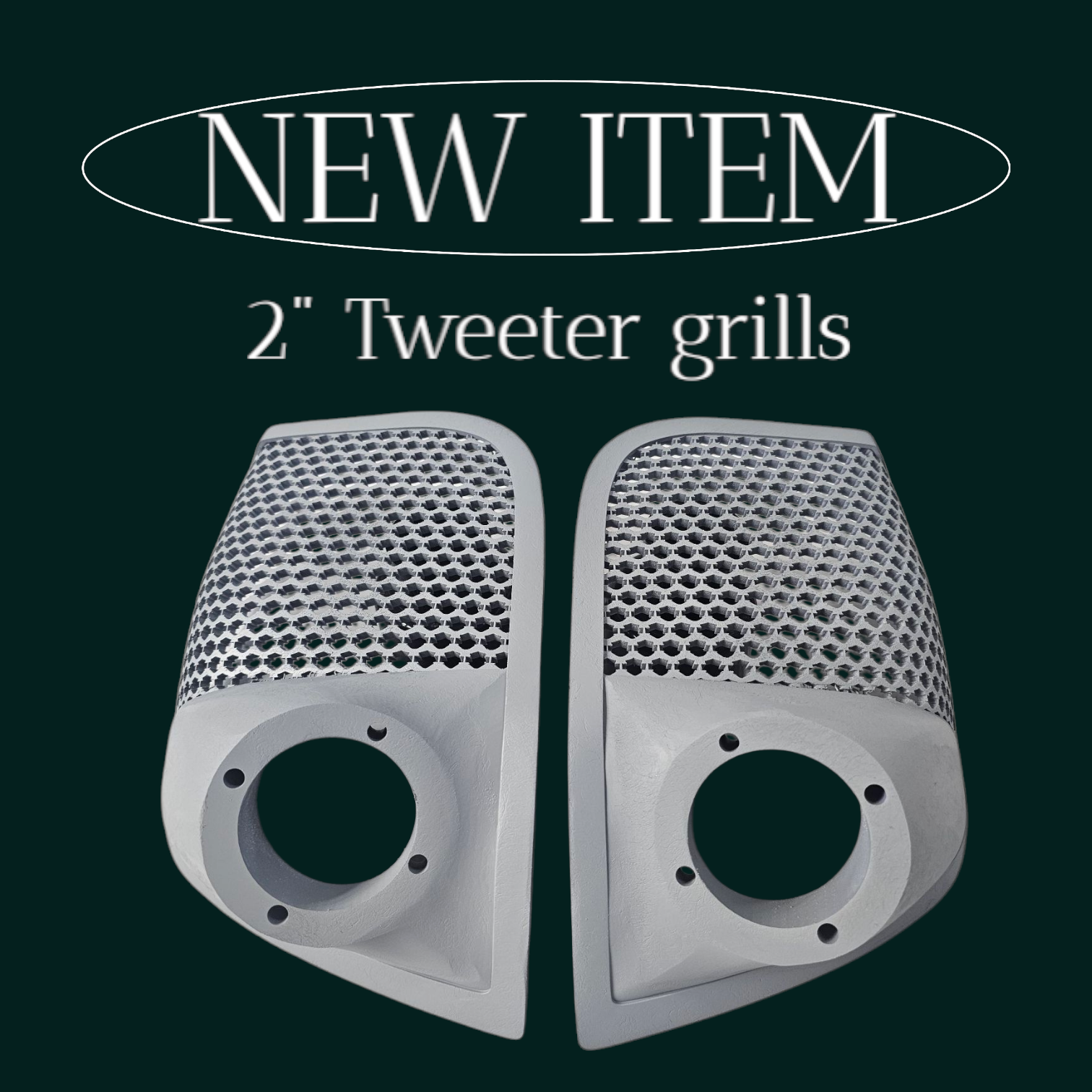 14-24 Harley Davidson bag lid Speaker Grill Cover 2" tweeter