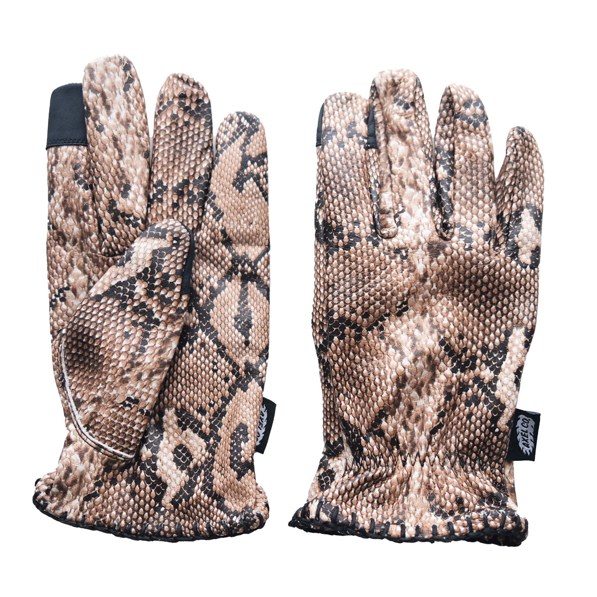 Snakeprint Motorcycle Gloves