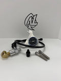 A1 Cycles Twin Cam raw mount carbon fiber oil pressure gauge kit