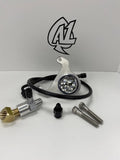 A1 Cycles Twin Cam raw mount engine turned oil pressure gauge kit